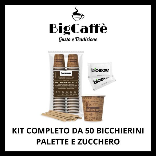 Kit Completo Da 50 Bicchierini Palette Zucchero